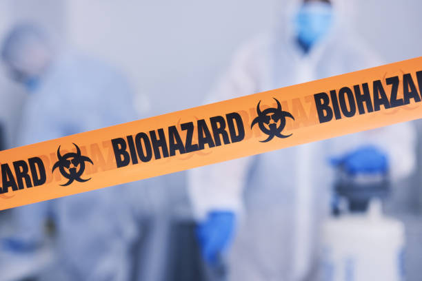 Professional Biohazard Cleanup technician working in Elwood, NY